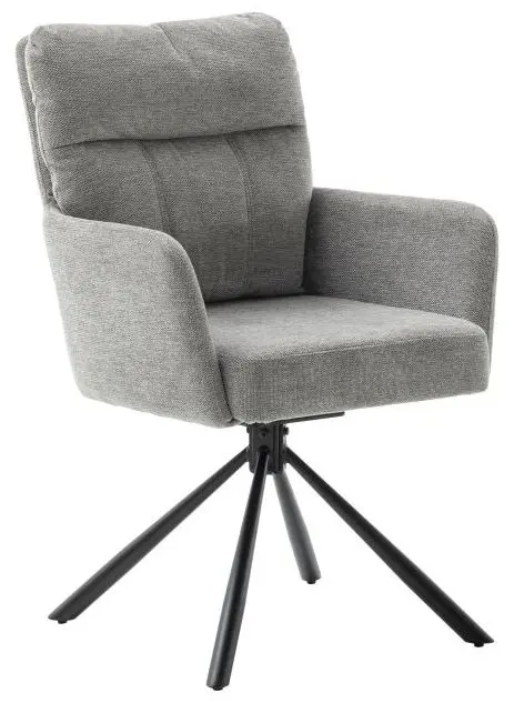 Armlehnstuhl Utica grau mit Drehfunktion