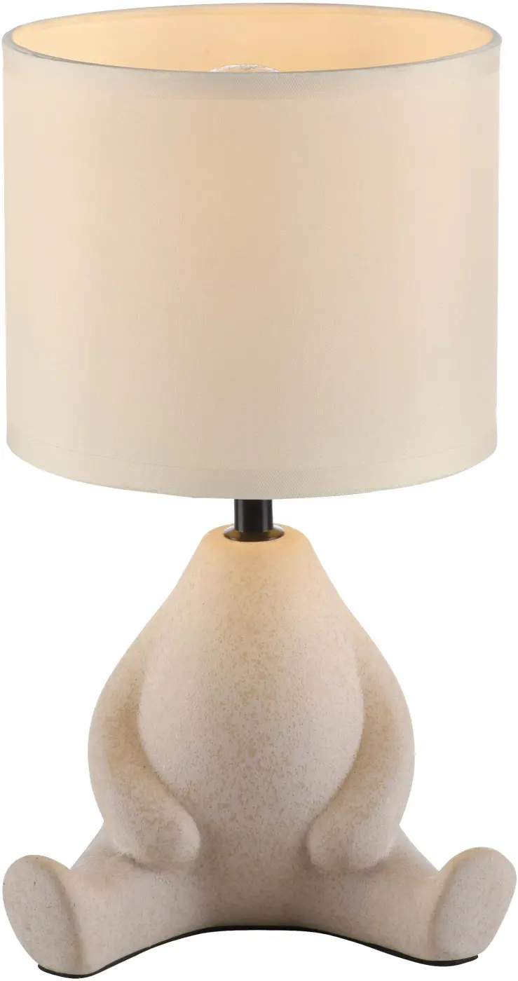 Tischleuchte Ted sitzend beige