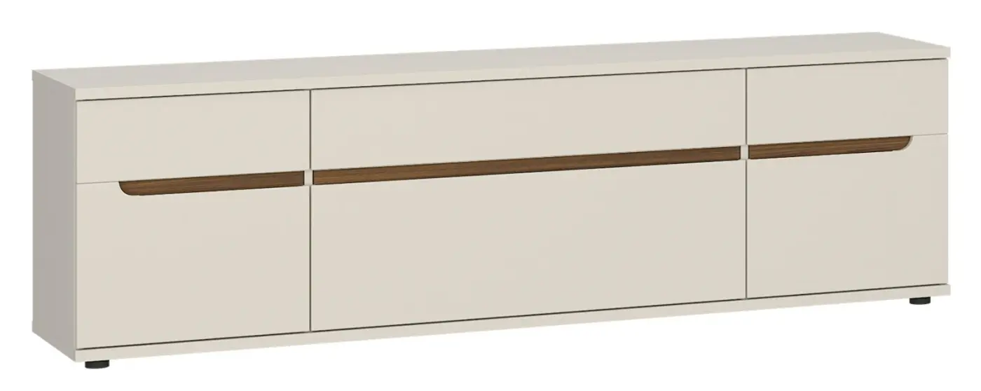 TV-Lowboard Virginia kaschmir/Nussbaum