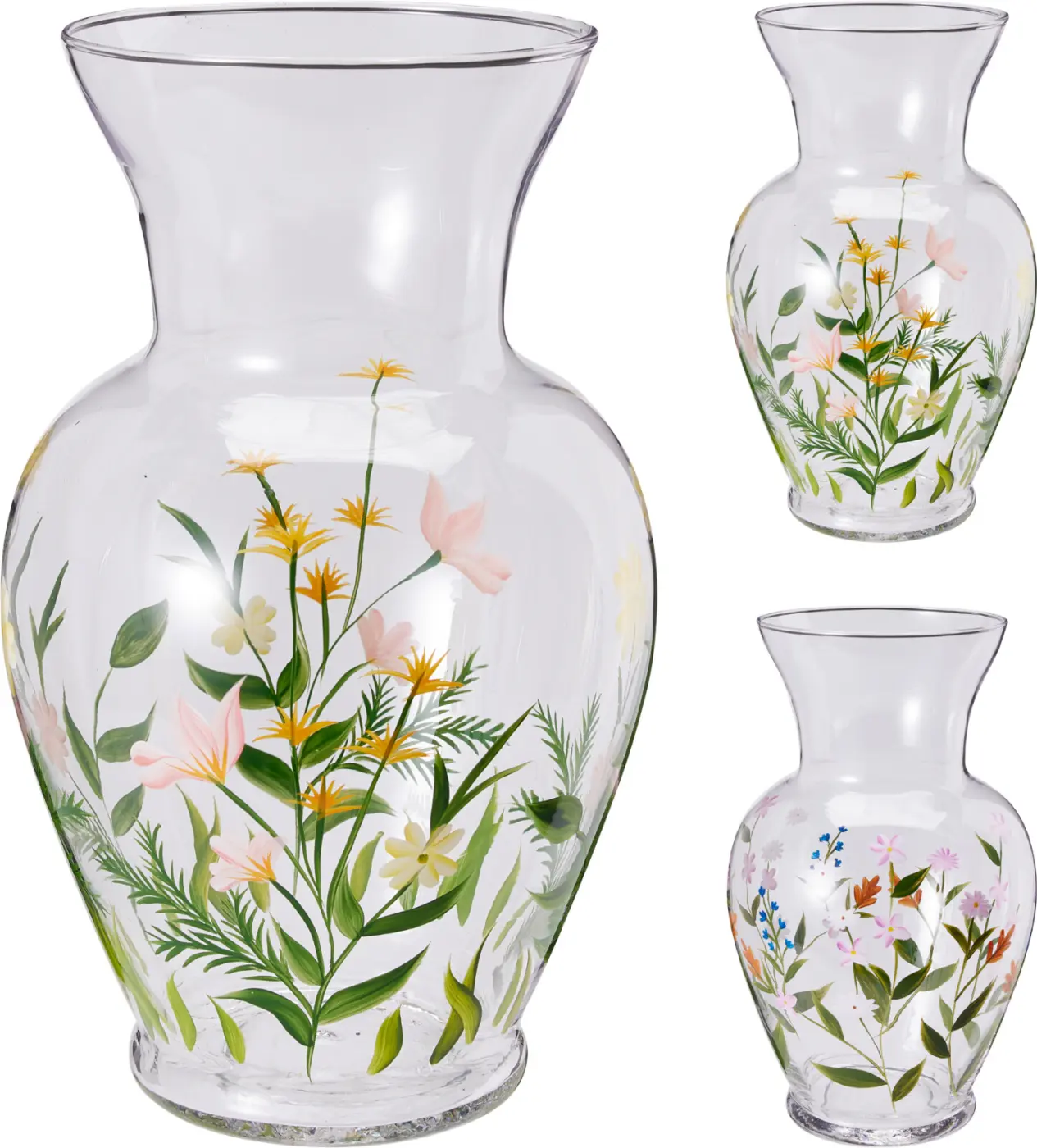 Vase mit Blumendesign