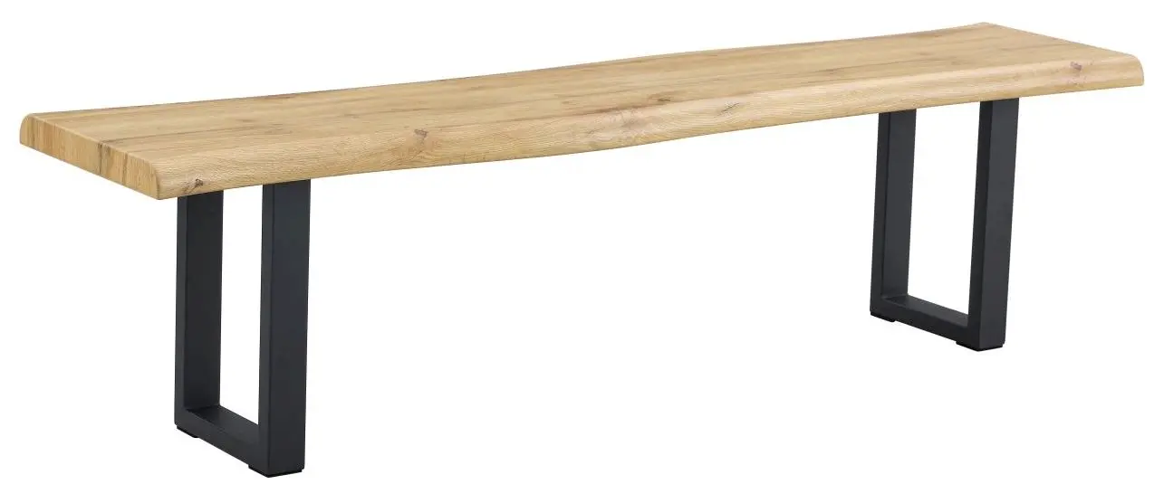 Esszimmerbank Thea Wildeiche mit Baumkantenoptik