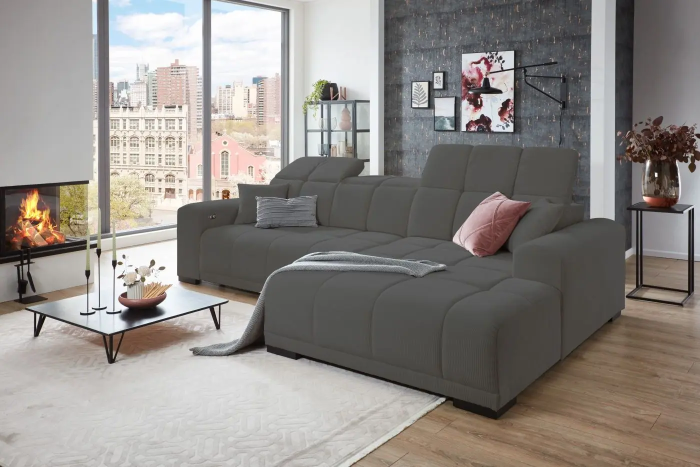 Wohnlandschaft Master grau Wohnlandschaft Master grau