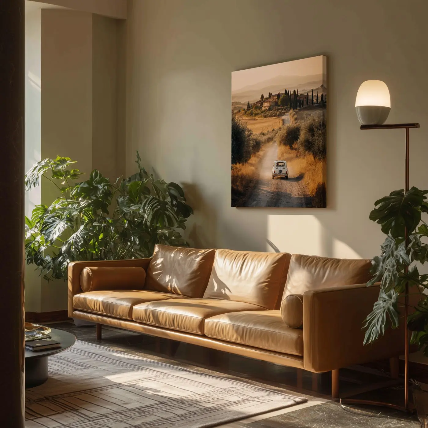 Leinwandbild Golden Road 60 x 80 cm