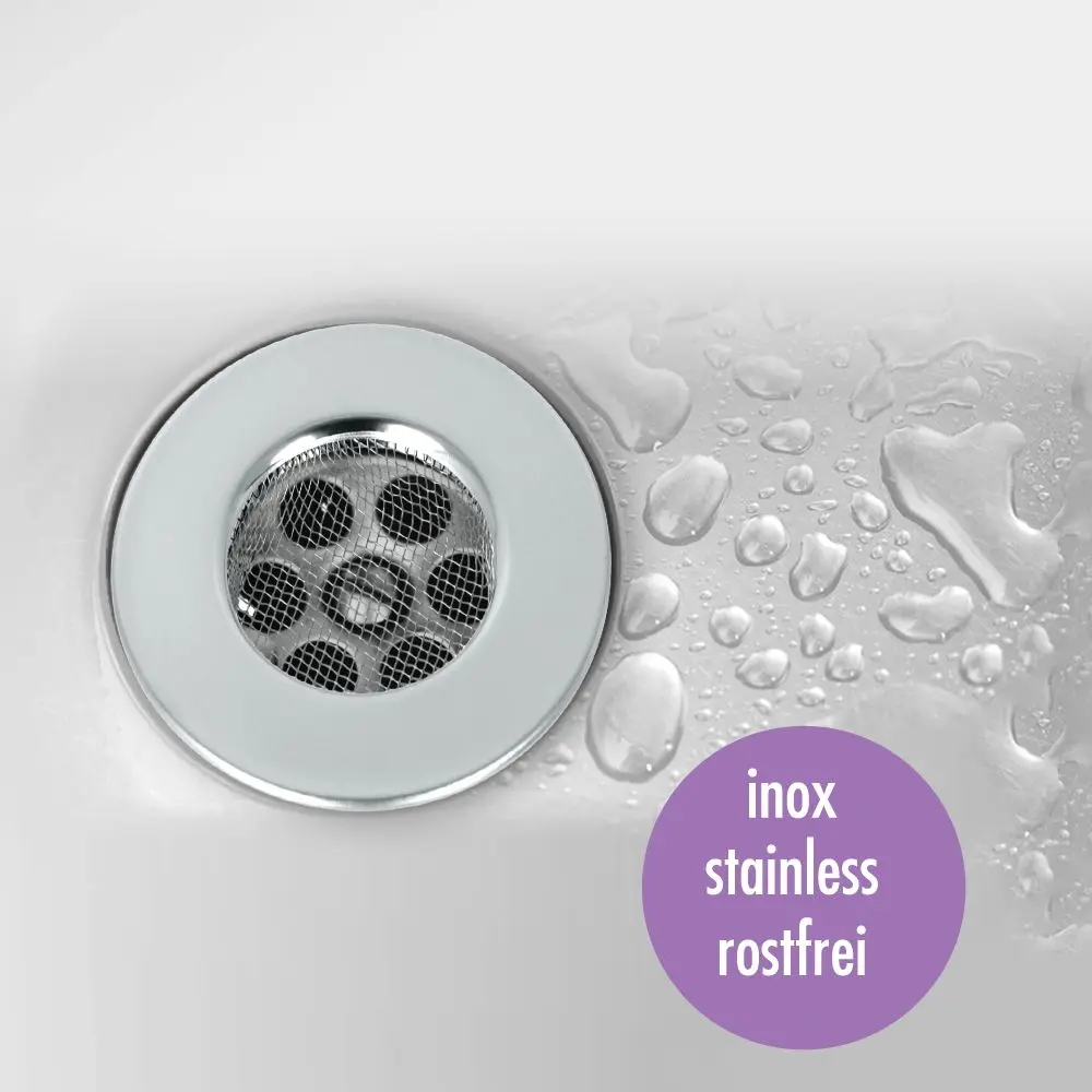 Haarfangsieb Inox 7,5 cm