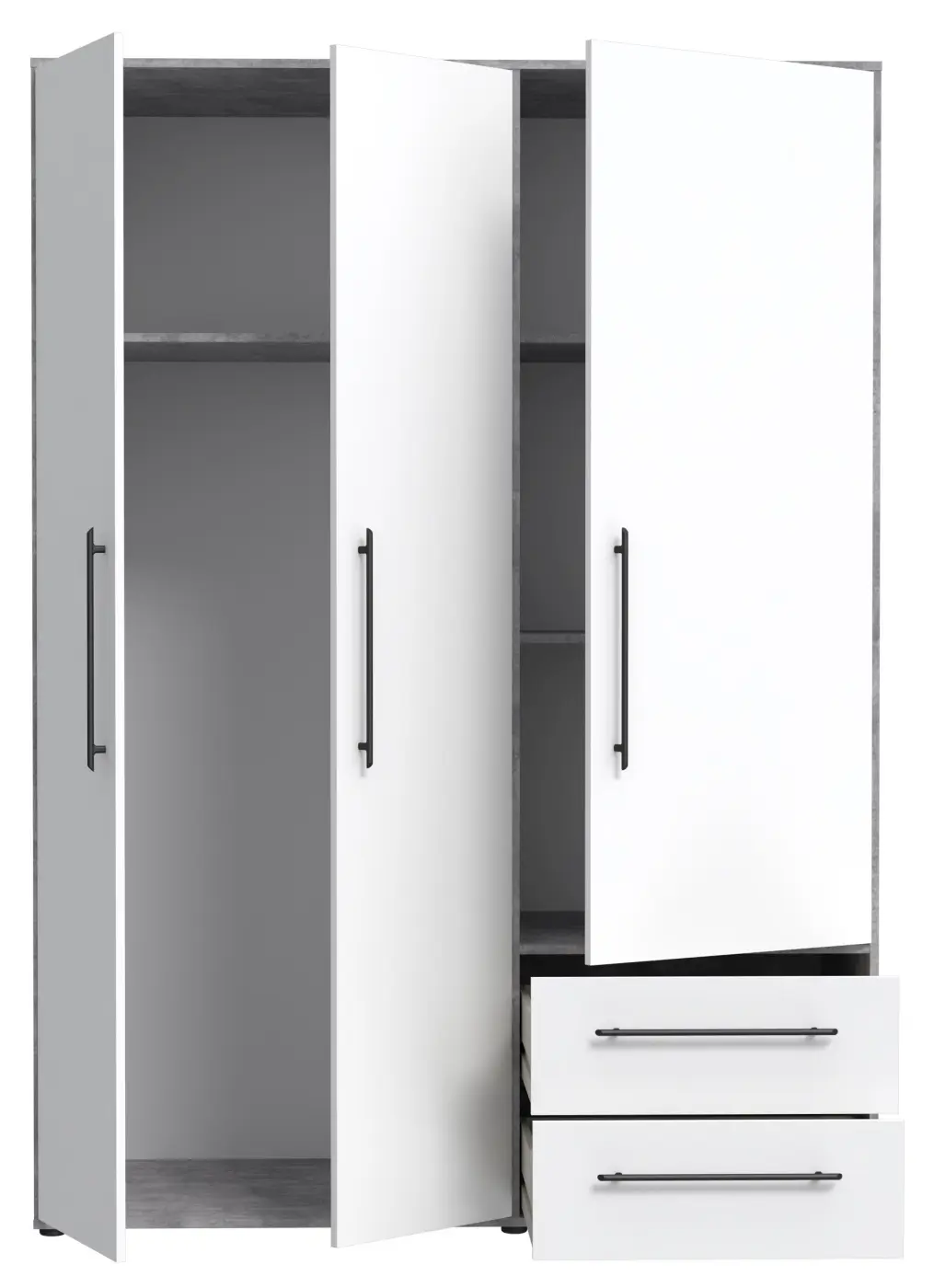 Drehtürenschrank Mokkaris Betonoptik Drehtürenschrank Mokkaris Betonoptik