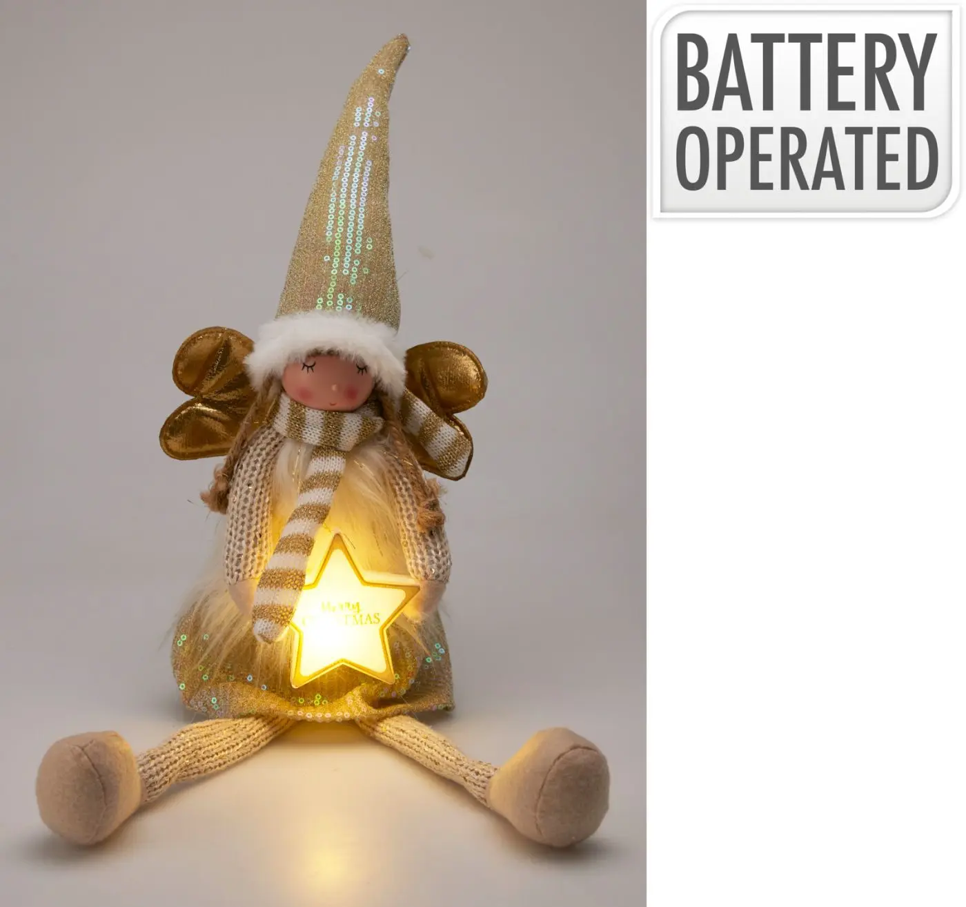 Zwerg mit LED-Nase