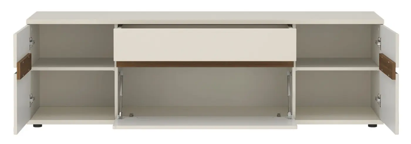TV-Lowboard Virginia kaschmir/Nussbaum