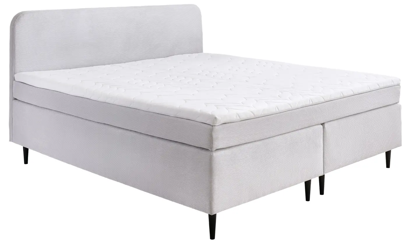 Boxspringbett Villach 180 x 200 cm silber