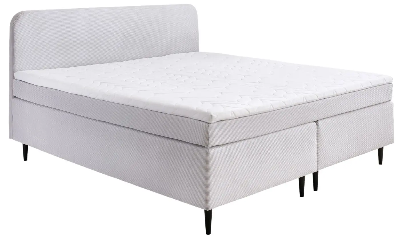 Boxspringbett Villach 180 x 200 cm silber