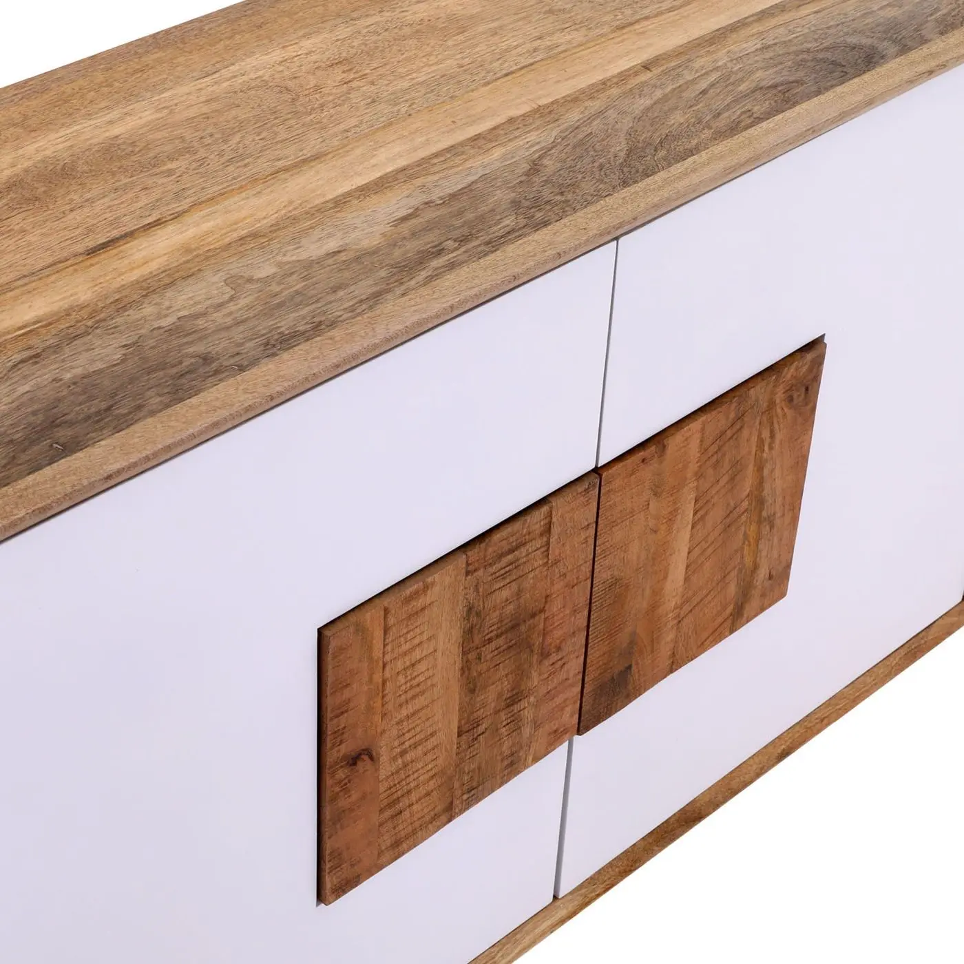 Sideboard Tavole Mango massiv/weiß