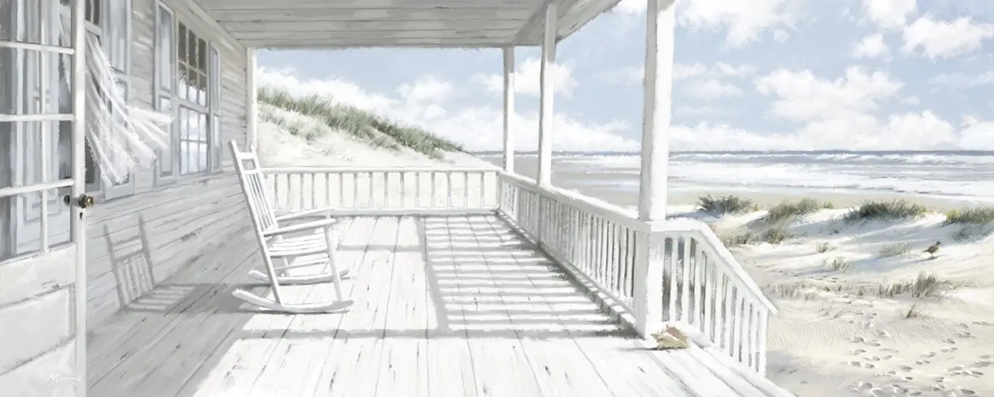 Leinwandbild House on the beach 60 x 150 cm