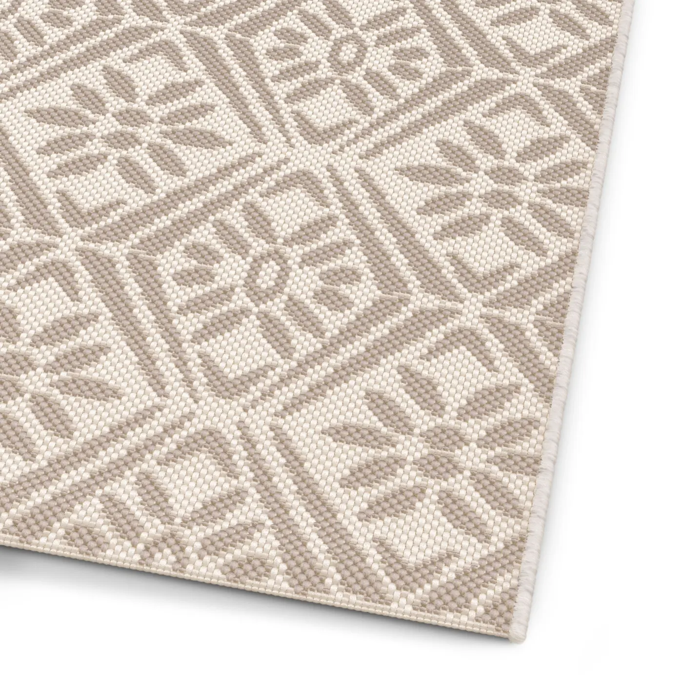 Küchenläufer Essenza 80 x 200 cm weiß-teak