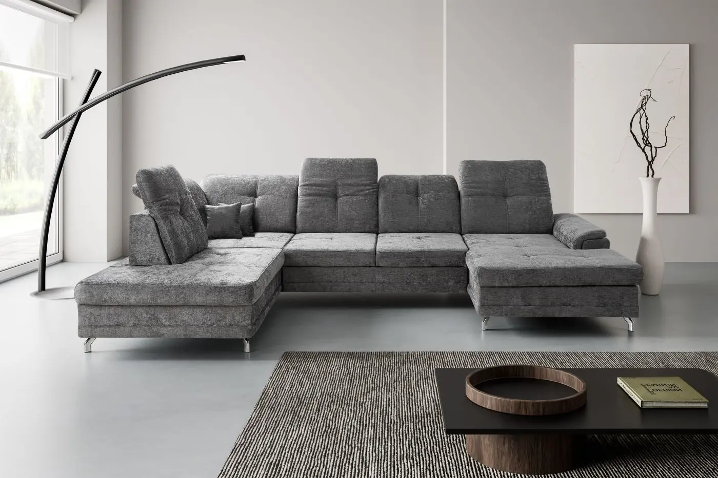 Wohnlandschaft Brigitte grau