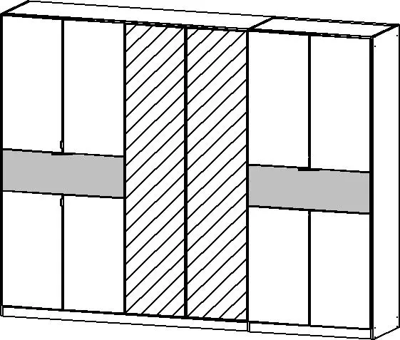Drehtürenschrank Ticao 10-türig  weiß