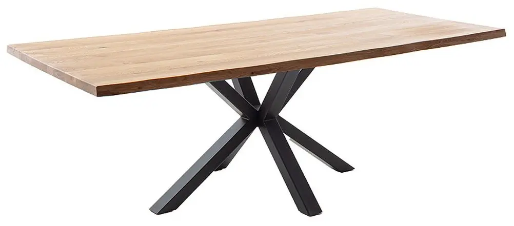 Esstisch Deba 200 x 100 cm Wildeiche massiv Esstisch Deba 200 x 100 cm Wildeiche massiv