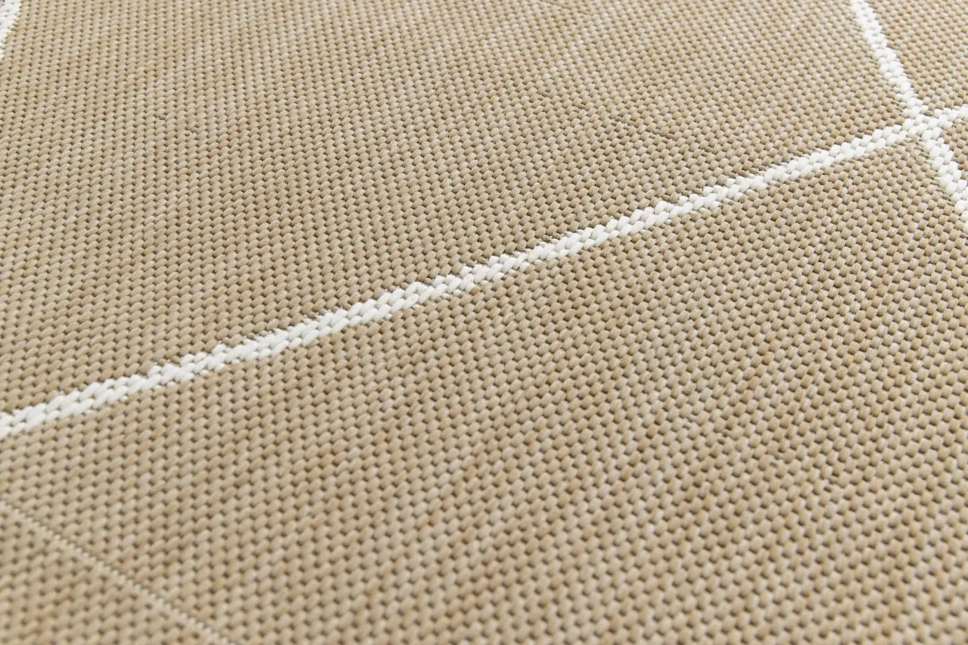 Küchenläufer Essenza 80 x 200 cm Sisal-weiß