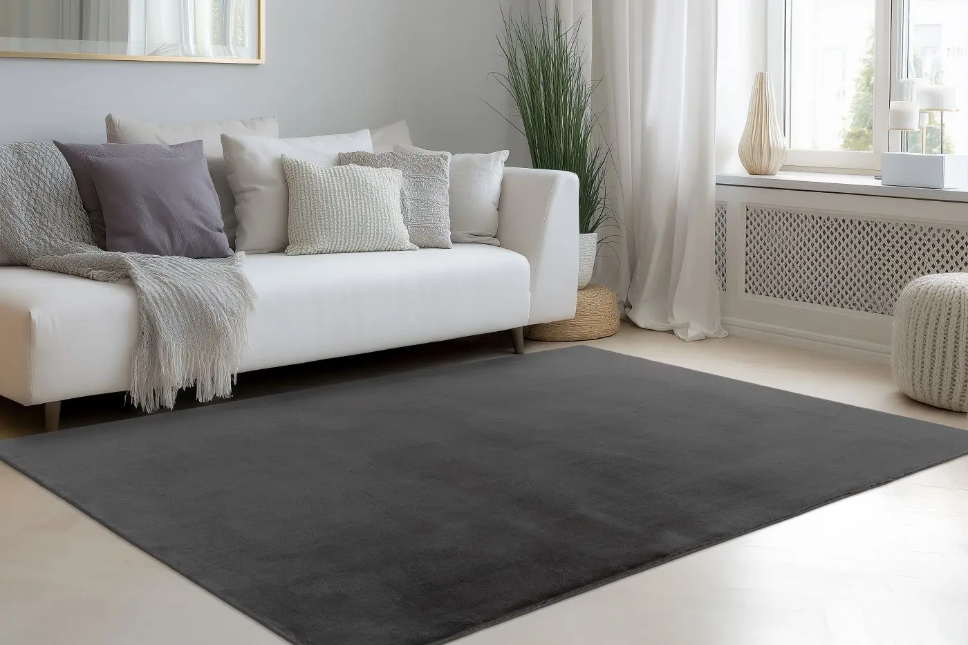 Teppich Spirit 80 x 150 cm graphit