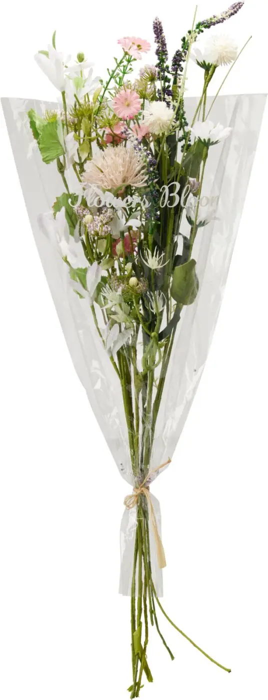 Blumenstrauß in Folie