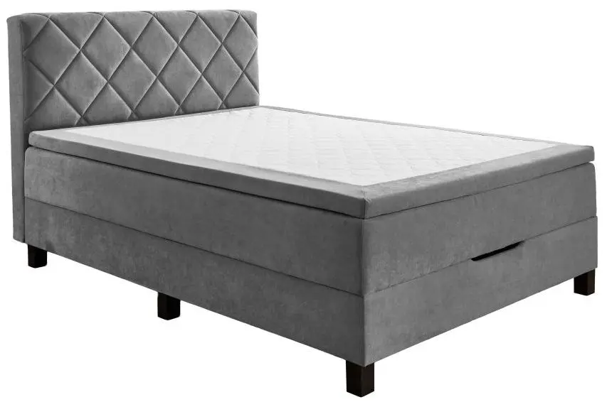 Boxbett Jeff 120 x 200 cm silber