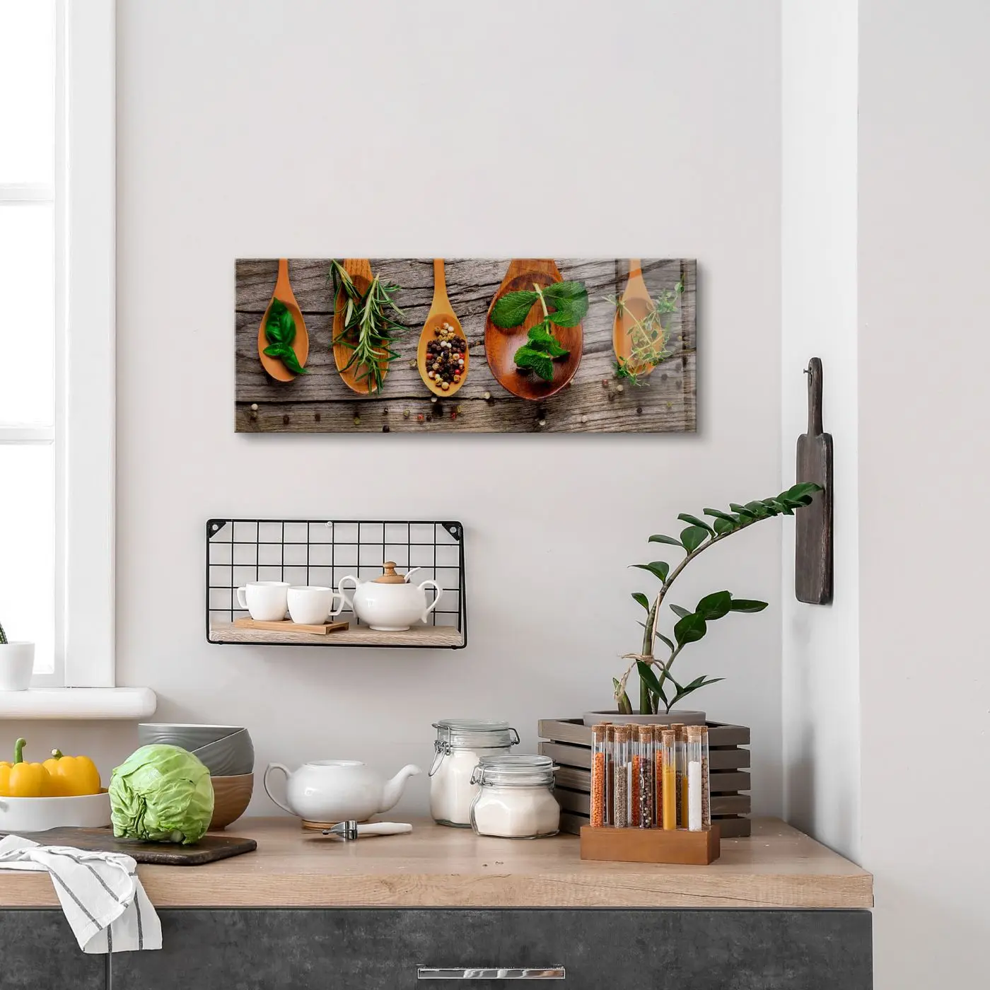 Glasbild Wooden Spoons