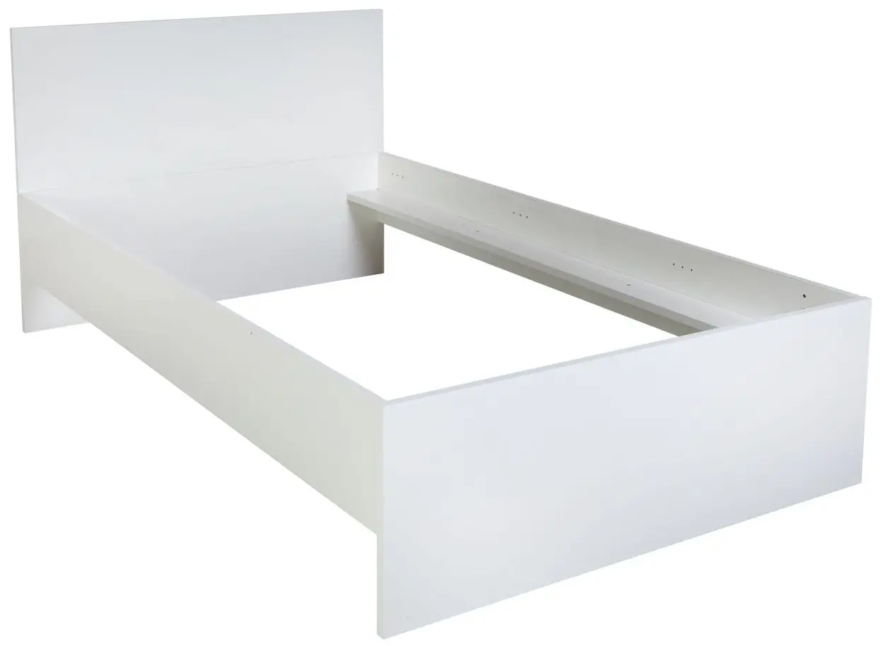 Bett Espresso 120 x 200 cm weiß