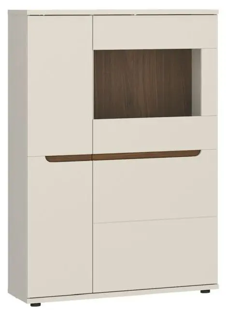 Highboard Virginia kaschmir/Nussbaum