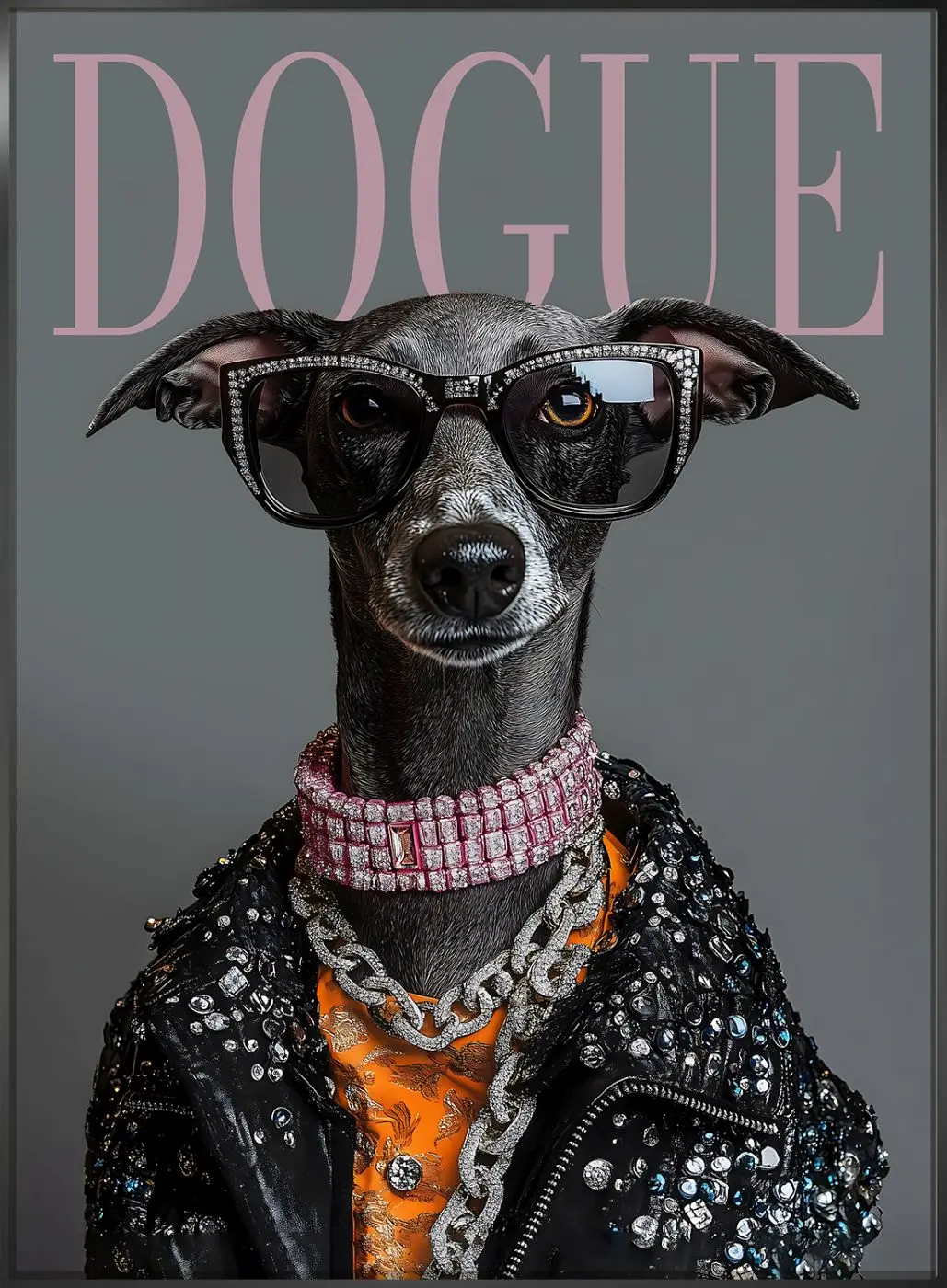 Bild gerahmt Dogue 50 x 70 cm