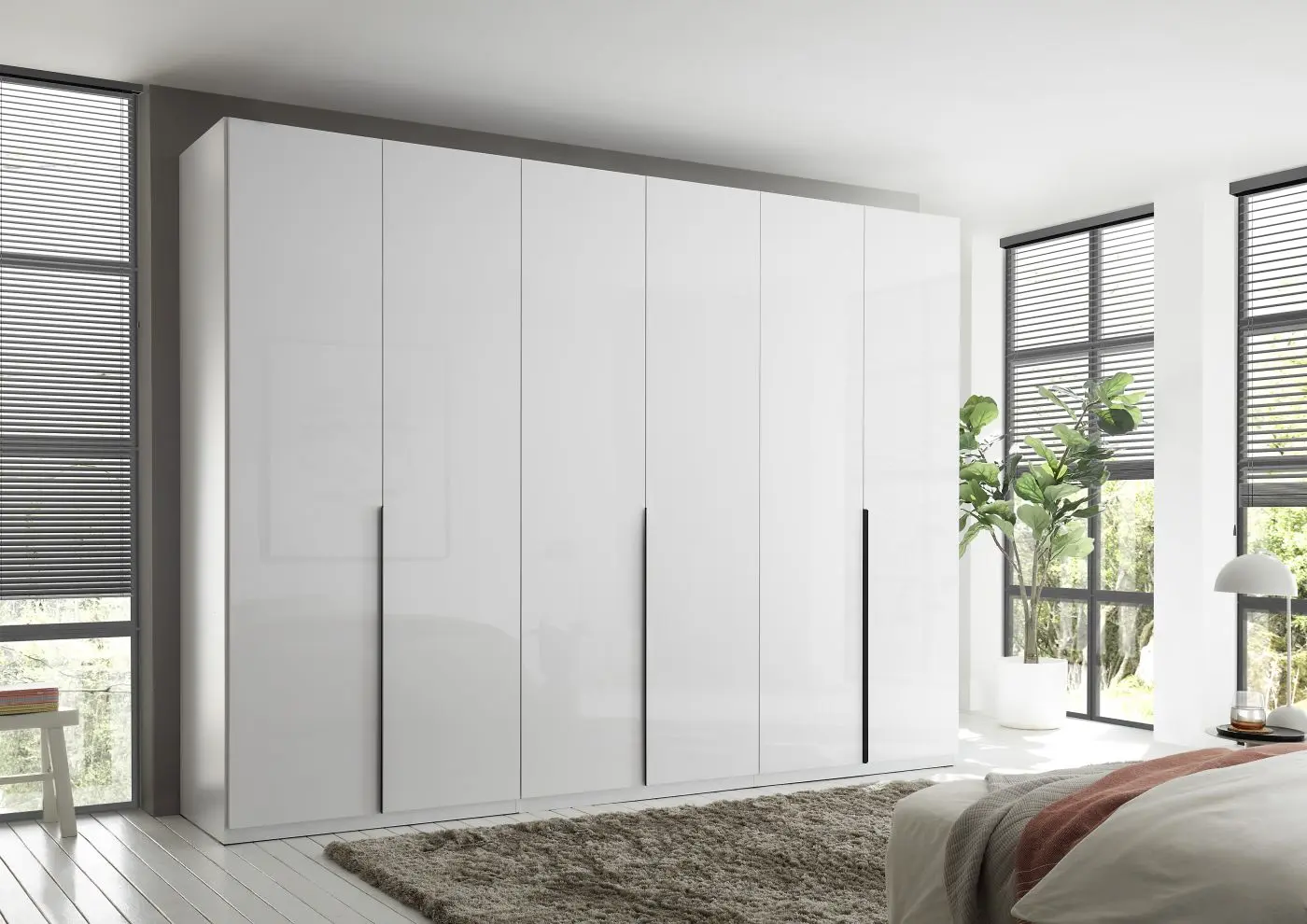 Drehtürenschrank Camoleo 6-türig weiß