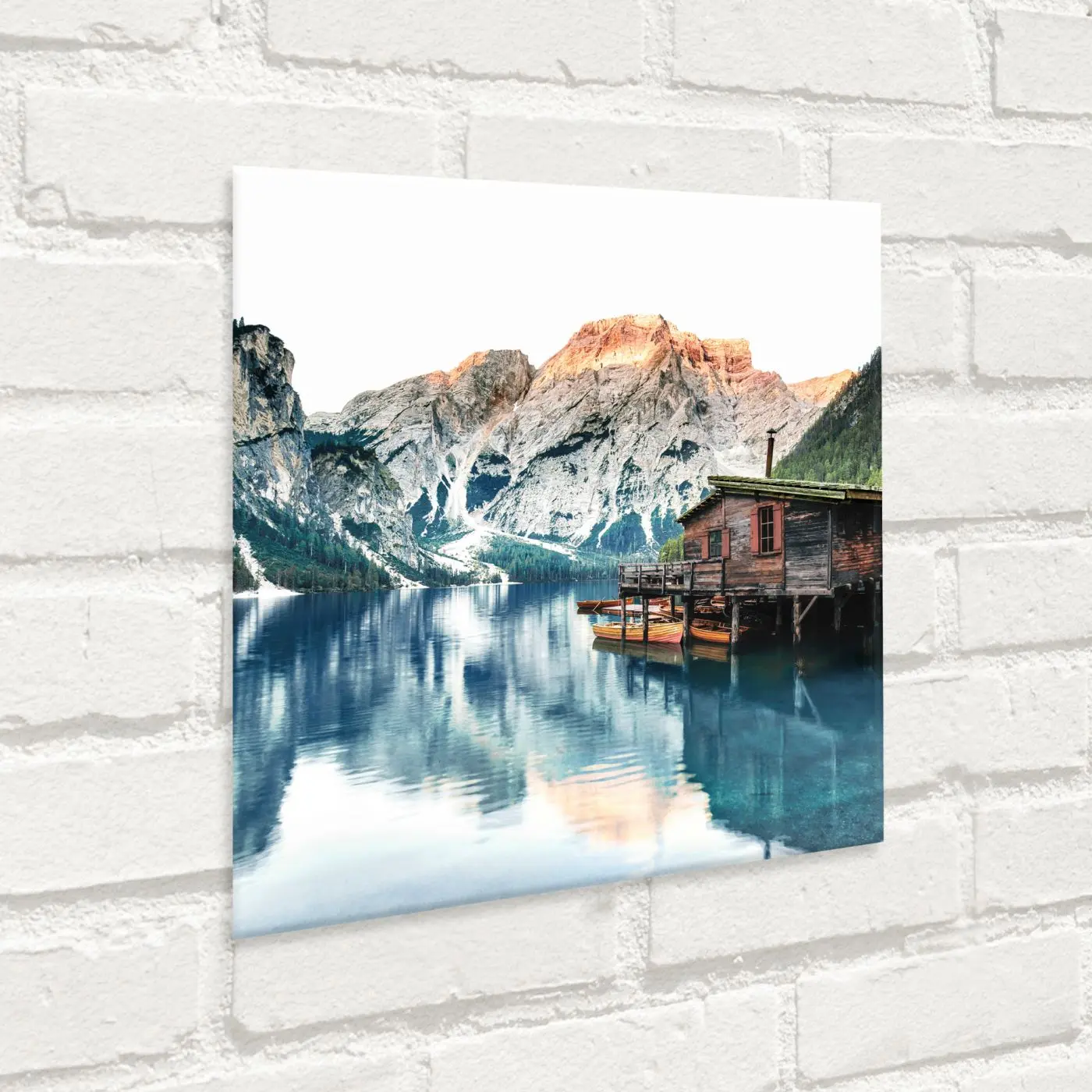 Glasbild Tirol 30 x 30 cm