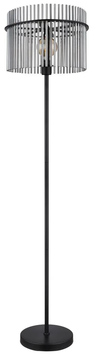 Stehleuchte Gorley in schwarz matt