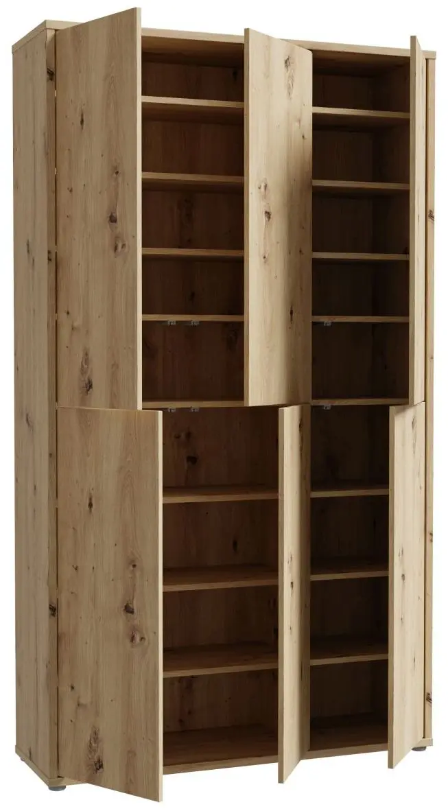 Schuhschrank Alice Springs 6-türig Artisan Eiche