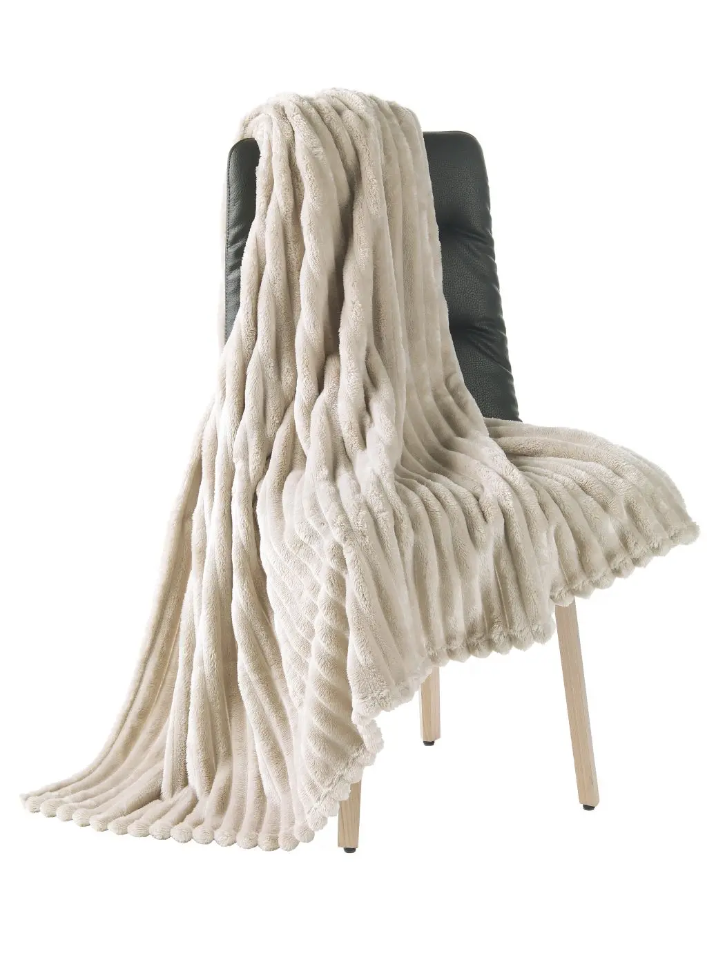 Wohndecke Flanell taupe