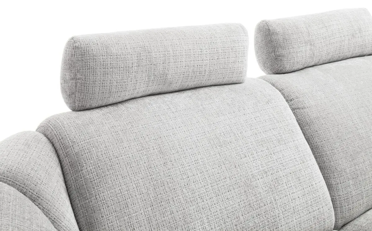 Sofa Kinsale hellgrau inkl. elektr. Relaxfunktion
