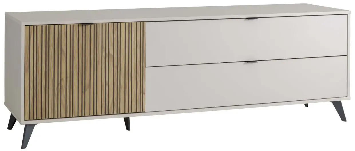 TV-Lowboard Ilago cashmere/strippedwood