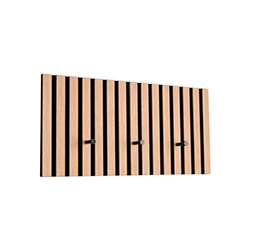 Garderobenpaneel in Akkustikoptik
