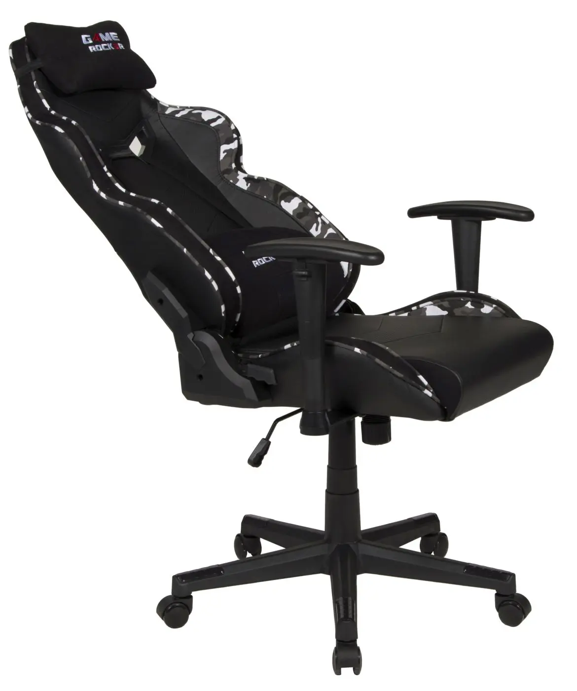 Gamersessel Game-Rocker schwarz/ grau