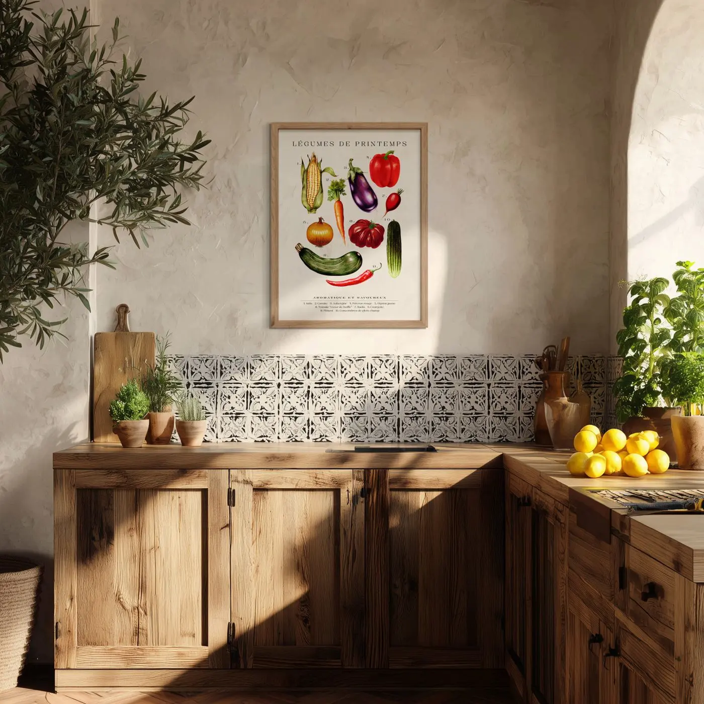 Bild gerahmt Legumes 30 x 40 cm