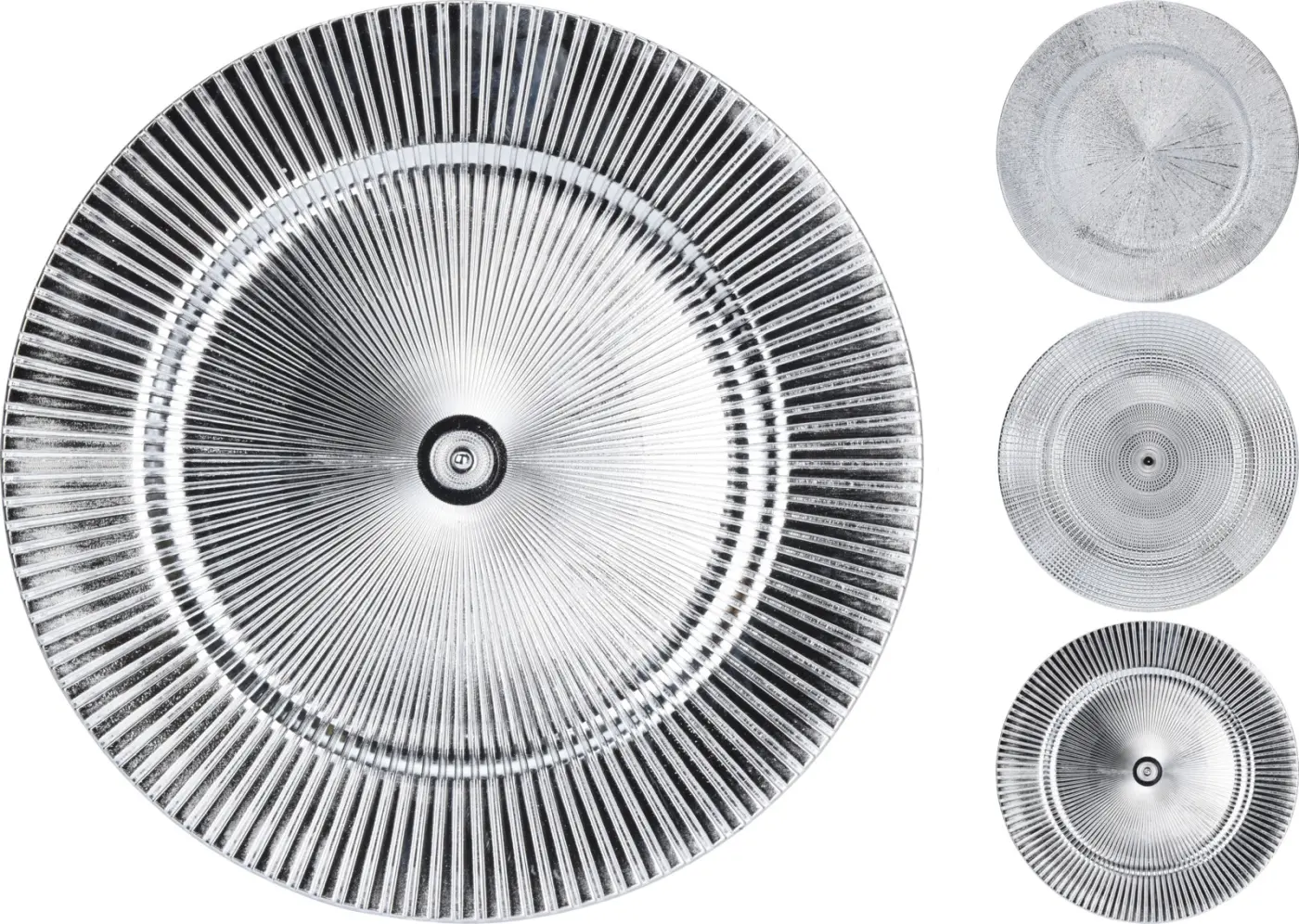 Dekoteller silber