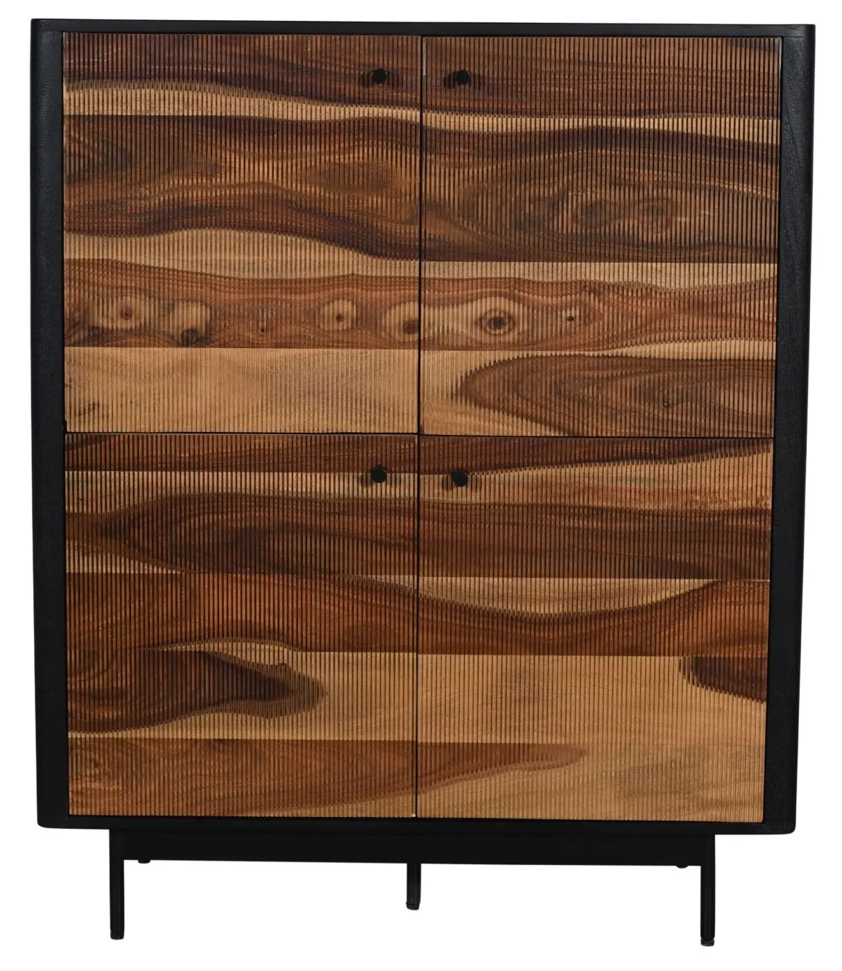 Highboard Curry 4-türig Akazie massiv
