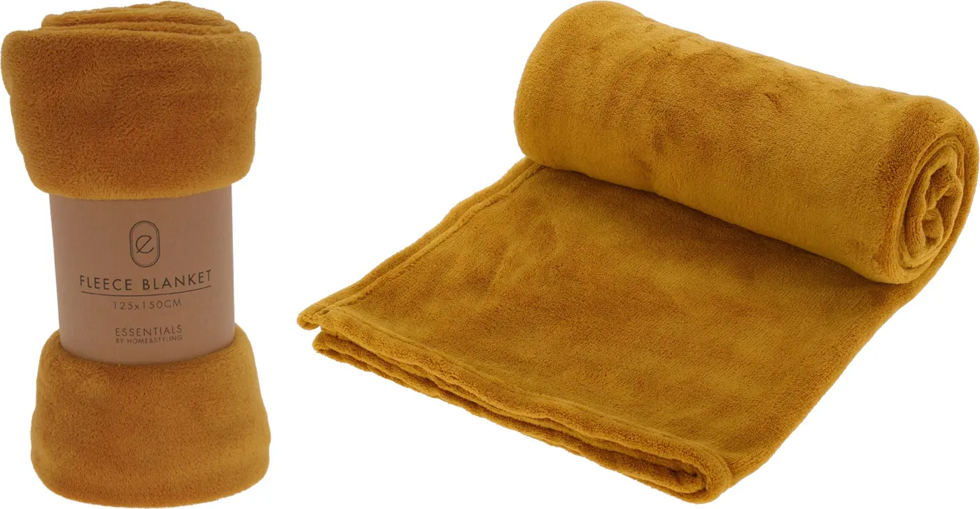 Kuscheldecke ockerfarben Kuscheldecke ockerfarben