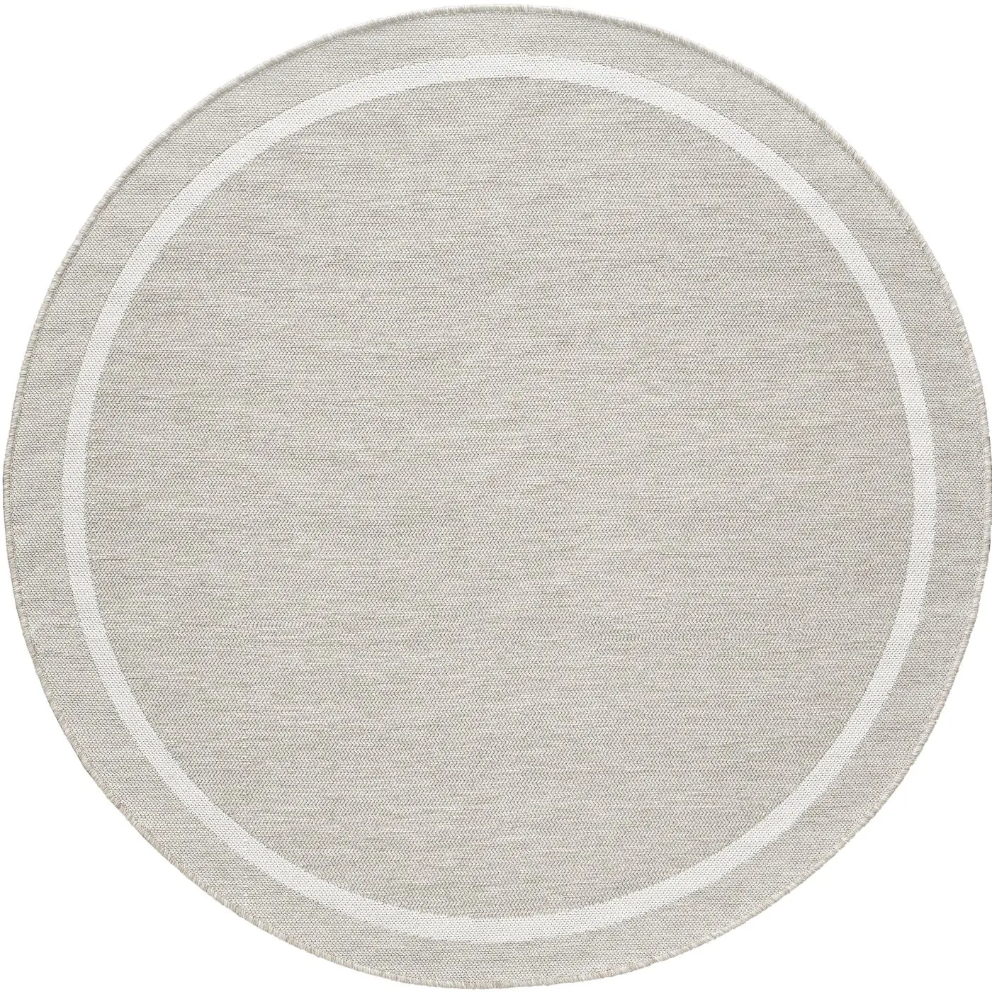 Teppich Newport 120 cm grau, braun rund 