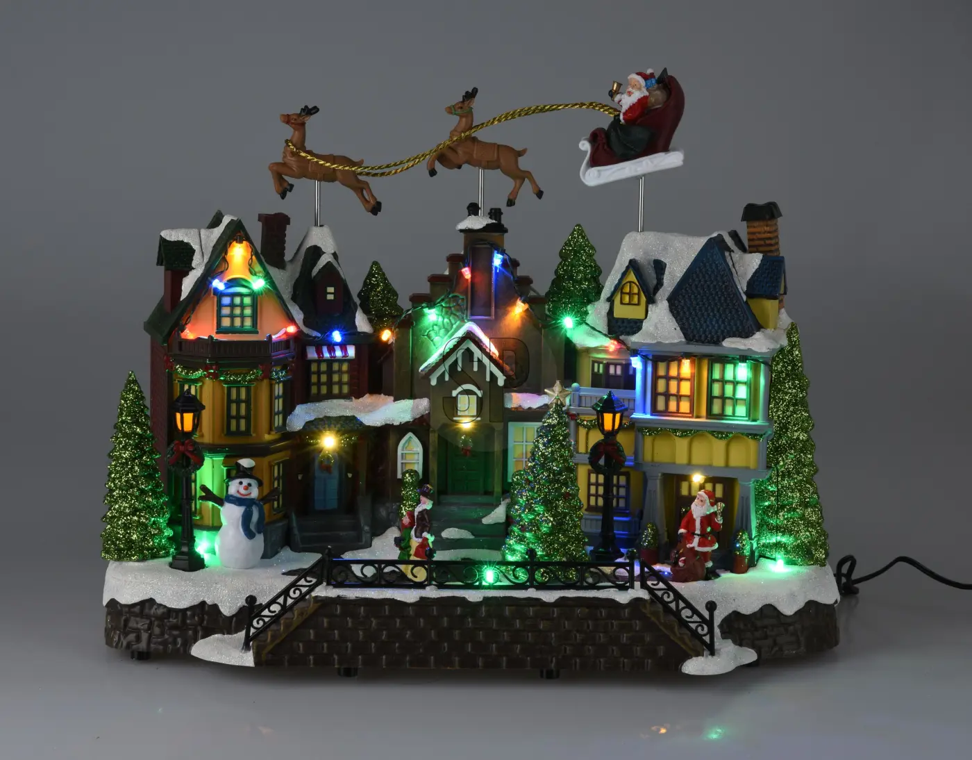 Haus mit fliegendem Schlitten
