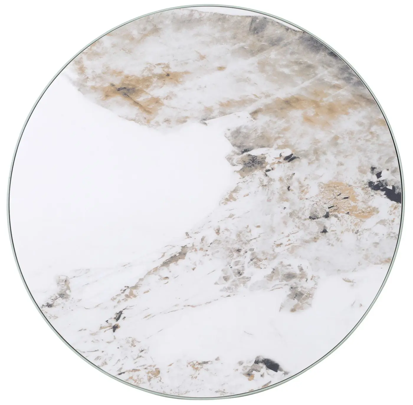 Couchtisch Amalya weiß Hochglanz/hellgrün