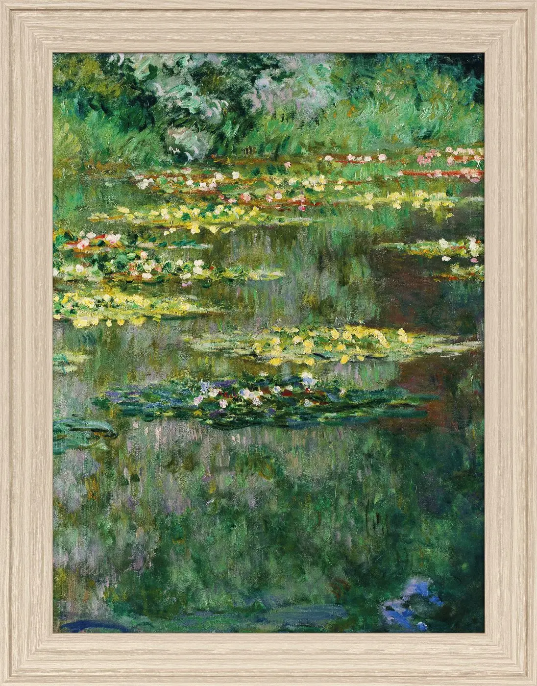 Kunstdruck gerahmt Blaue Kunst 36 x 46 cm