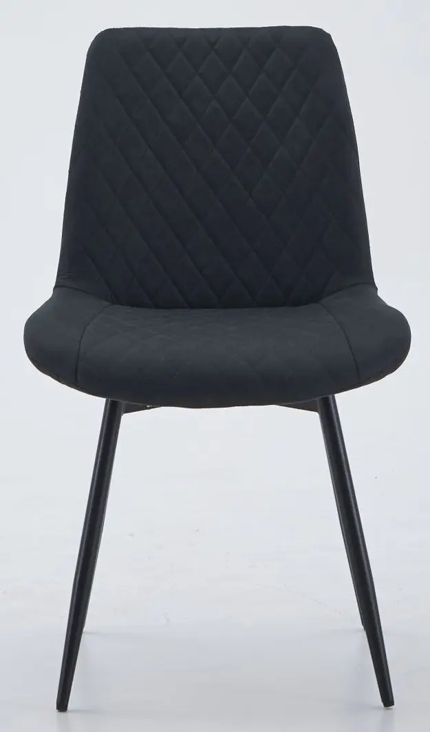Polsterstuhl Amara Microfaser schwarz