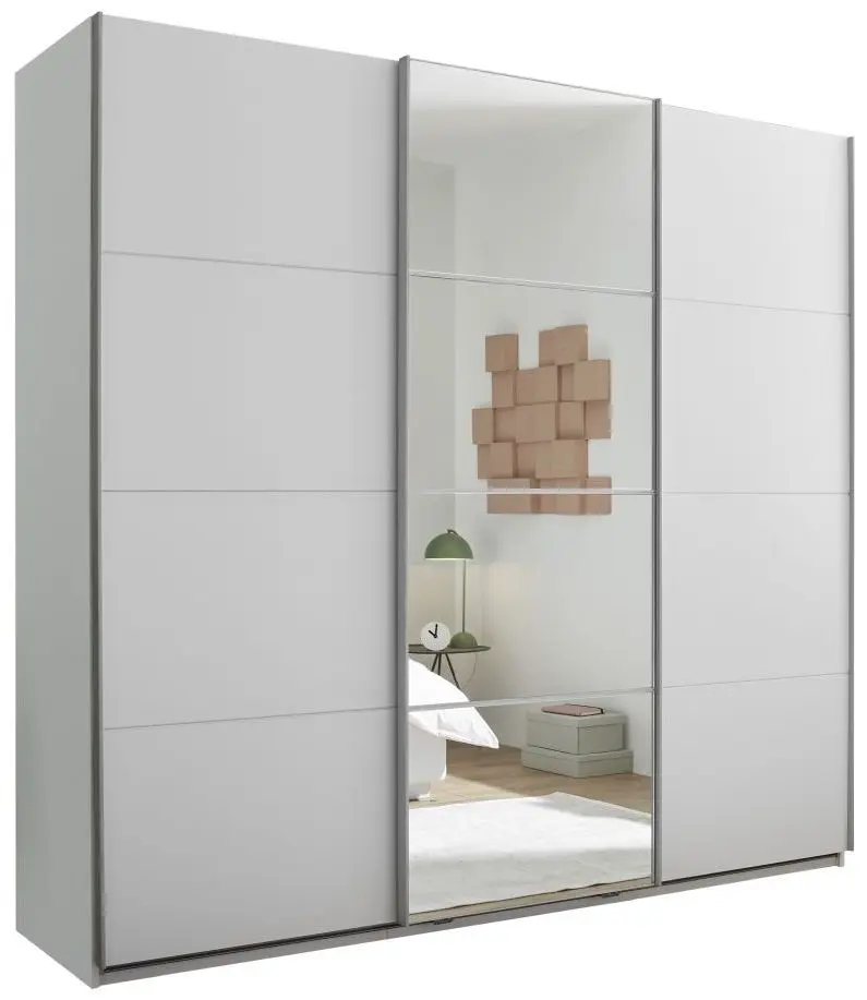 Schwebetürenschrank Carano weiß