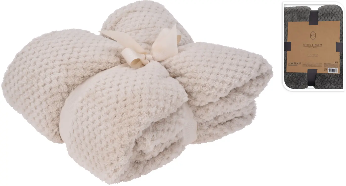 Kuscheldecke creme