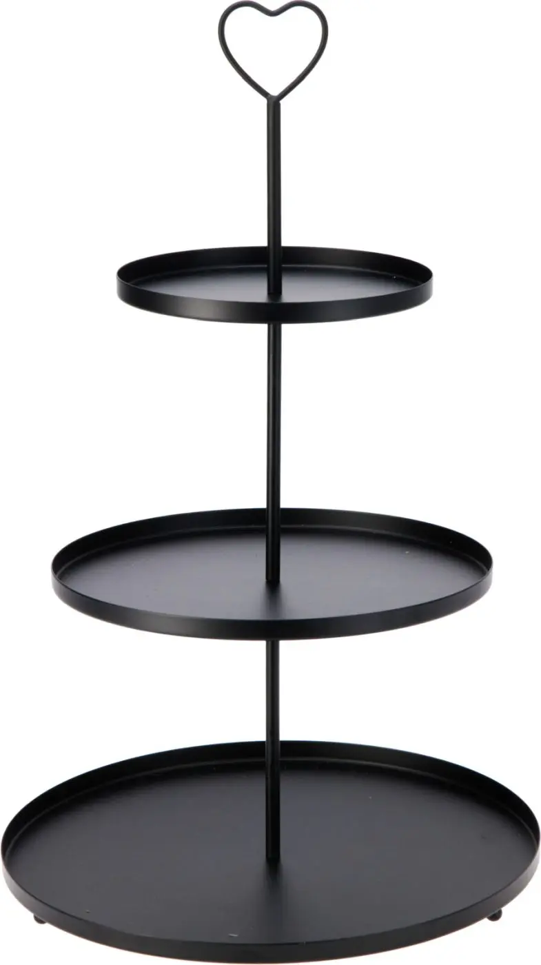 Etagere 30 x 30 48 cm schwarz