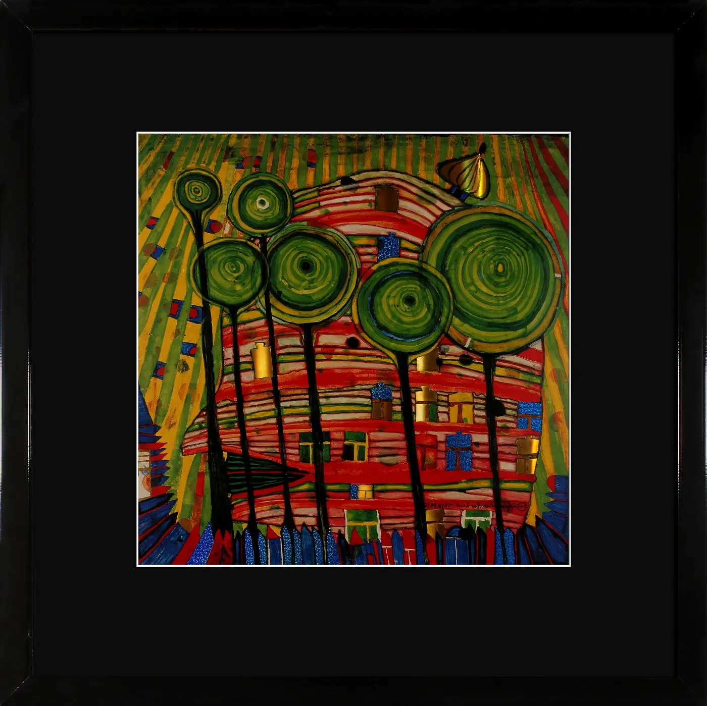 Kunstdruck „Dingsdas wachsen in geliebten Gärten“ 65 x 65 cm
