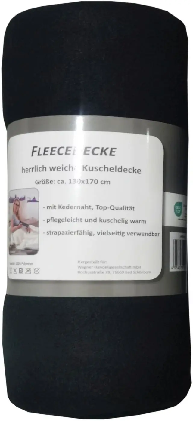 Polarfleecedecke anthrazit